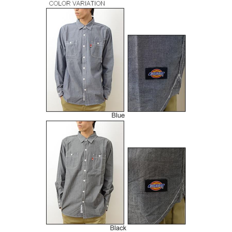 Dickies（ディッキーズ） コットン シャンブレー 長袖 ワーク シャツ
