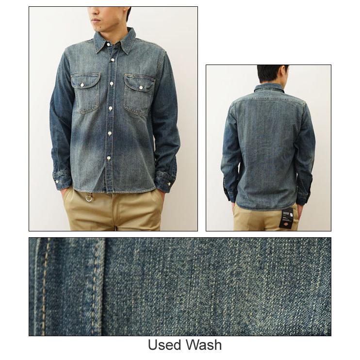 HOUSTON（ヒューストン） USA コットン デニム ワーク シャツ USA