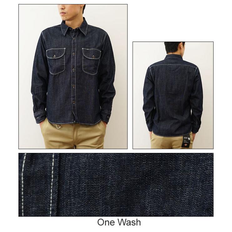 HOUSTON（ヒューストン） USA コットン デニム ワーク シャツ USA