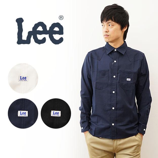 Lee リー ウエスタン シャツ 長袖 メンズ 無地シャツ 白シャツ ポケット ブランド ロゴ 刺繍 ワッペン シンプル アメカジ カジュアル ストリート Lcs Jeansbug 通販 Yahoo ショッピング