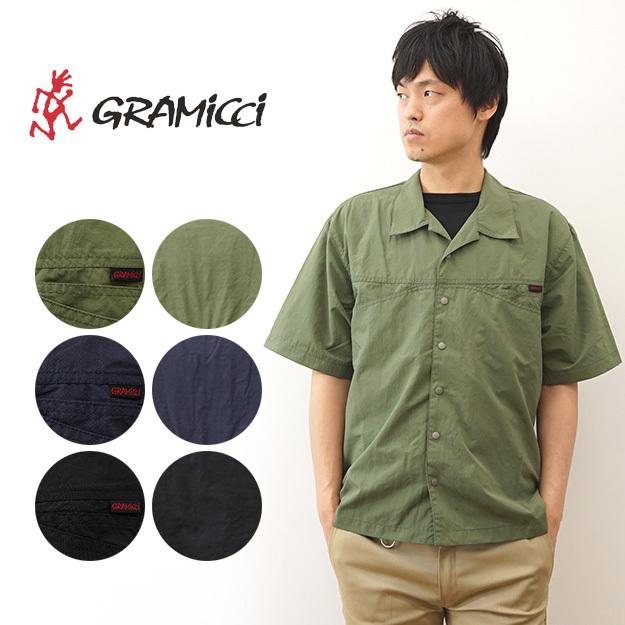 Gramicci（グラミチ） 半袖 シャツ メンズ ナイロン キャンプ シャツ