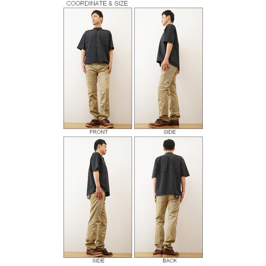 シャツ メンズ 半袖 Allowed to Unfold アロウドトゥアンフォールド ストライプ バンドカラー オーバーサイズ ビッグシルエット 大きめ サイズ感 0701-23109 |  | 01