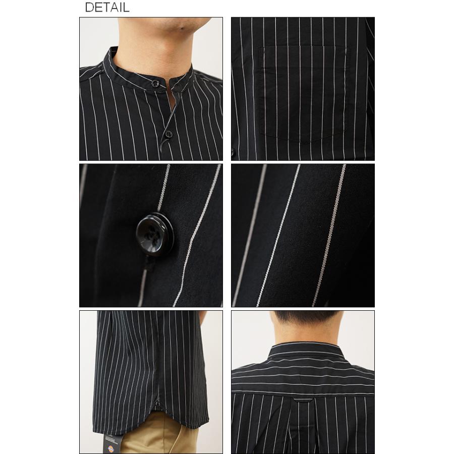 シャツ メンズ 半袖 Allowed to Unfold アロウドトゥアンフォールド ストライプ バンドカラー オーバーサイズ ビッグシルエット 大きめ サイズ感 0701-23109 |  | 02