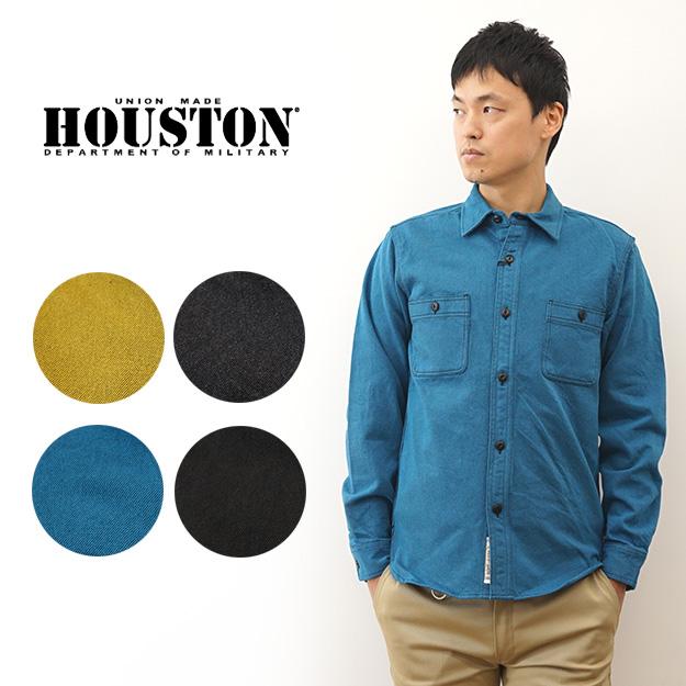 HOUSTON（ヒューストン） ソリッド ビエラ シャツ SOLID VIYELLA SHIRT