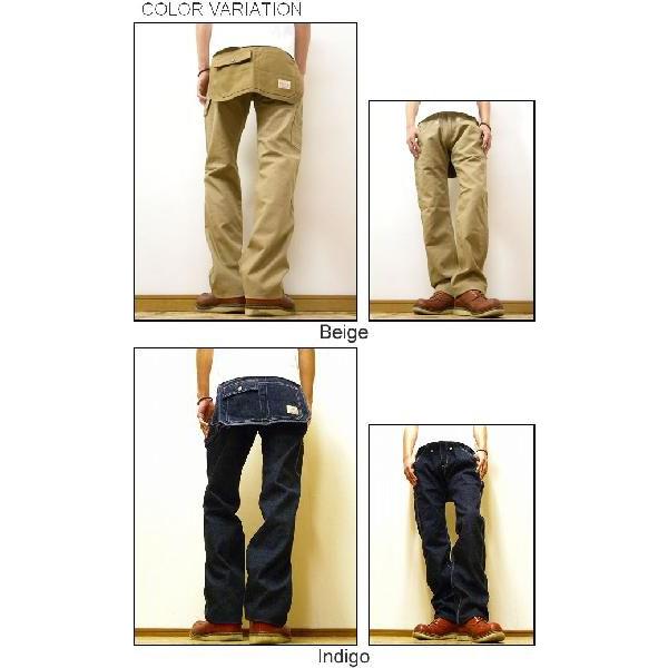 美品 児島ジーンズ ポケットバッグ付き デニムパンツ ジーンズ KOJIMA GENES（児島ジーンズ） ポストマンデニム-ダックパンツ