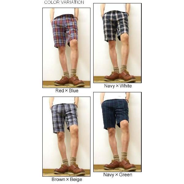 Dickies（ディッキーズ） Check Shortpants 麻混紡素材 チェック柄