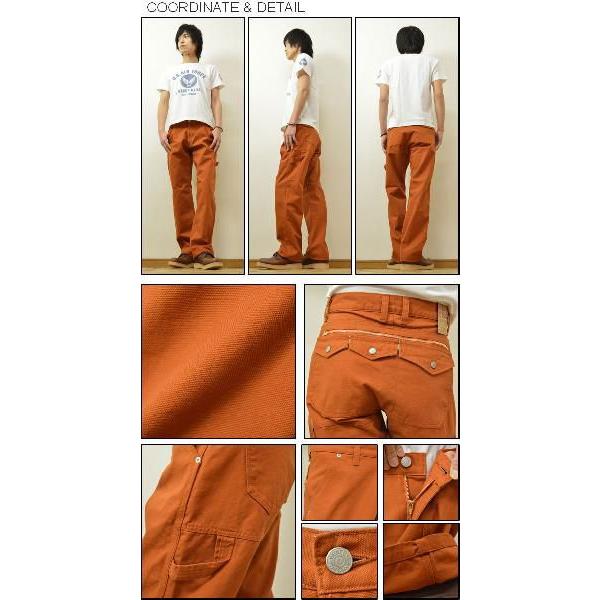 KOJIMA GENES（児島ジーンズ） Worker Back Pocket Pants ダック素材 ワーカーバックポケット ストレートペインターパンツ 倉敷帆布 【RNB-1028】【RNB1028】｜robinjeansbug｜02