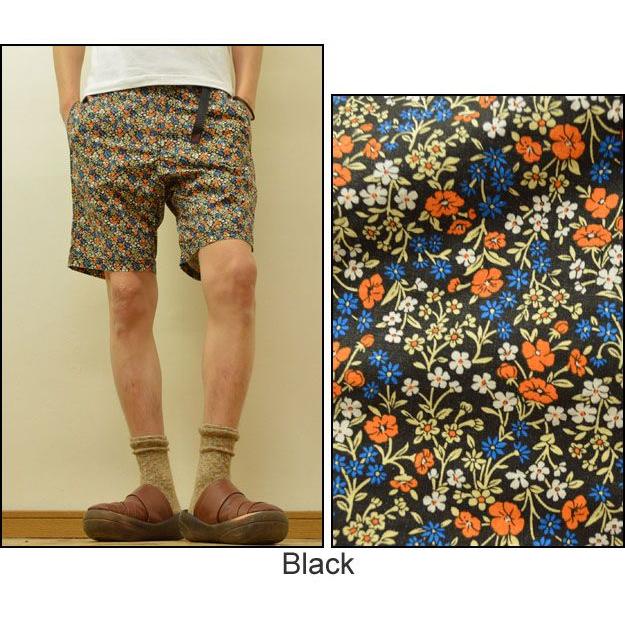 GRAMICCI（グラミチ） FLOWER NN-SHORTS 小花柄 ナロー クライミングショートパンツ アウトドアハーフパンツ メンズ  大きいサイズ 細身 フラワー柄 GMP-14S006