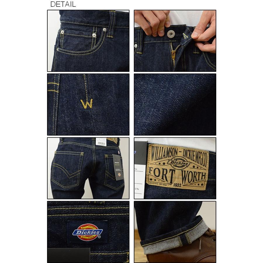 Dickies ディッキーズ レギュラーフィット デニム パンツ メンズ ジーンズ ストレート 14オンス カイハラデニム インディゴ ワンウォッシュ 日本別注 153M40WD18 | Dickies | 02