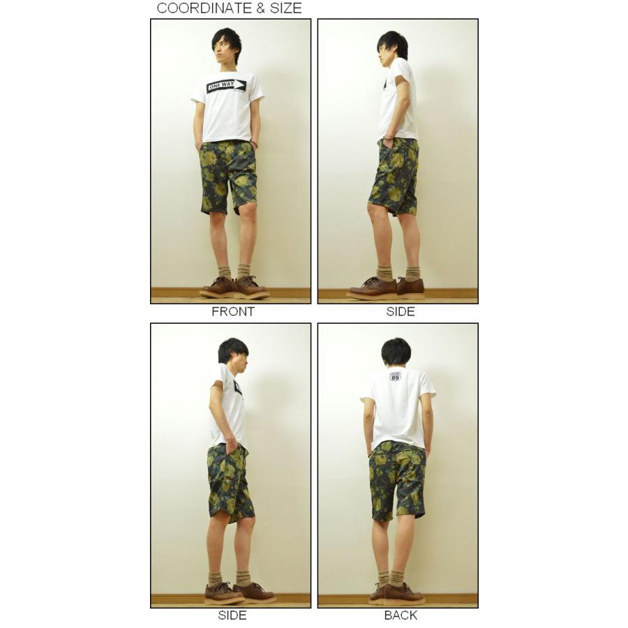 Revo.（レヴォ） フラワー柄 ツイル ショートパンツ メンズ 花柄