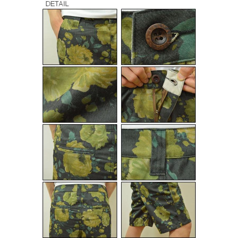 Revo.（レヴォ） フラワー柄 ツイル ショートパンツ メンズ 花柄 ショーツ ハーフパンツ ボタニカル柄 総柄 柄ショーツ レーヨン きれいめ リゾート TH-1702 |  | 02