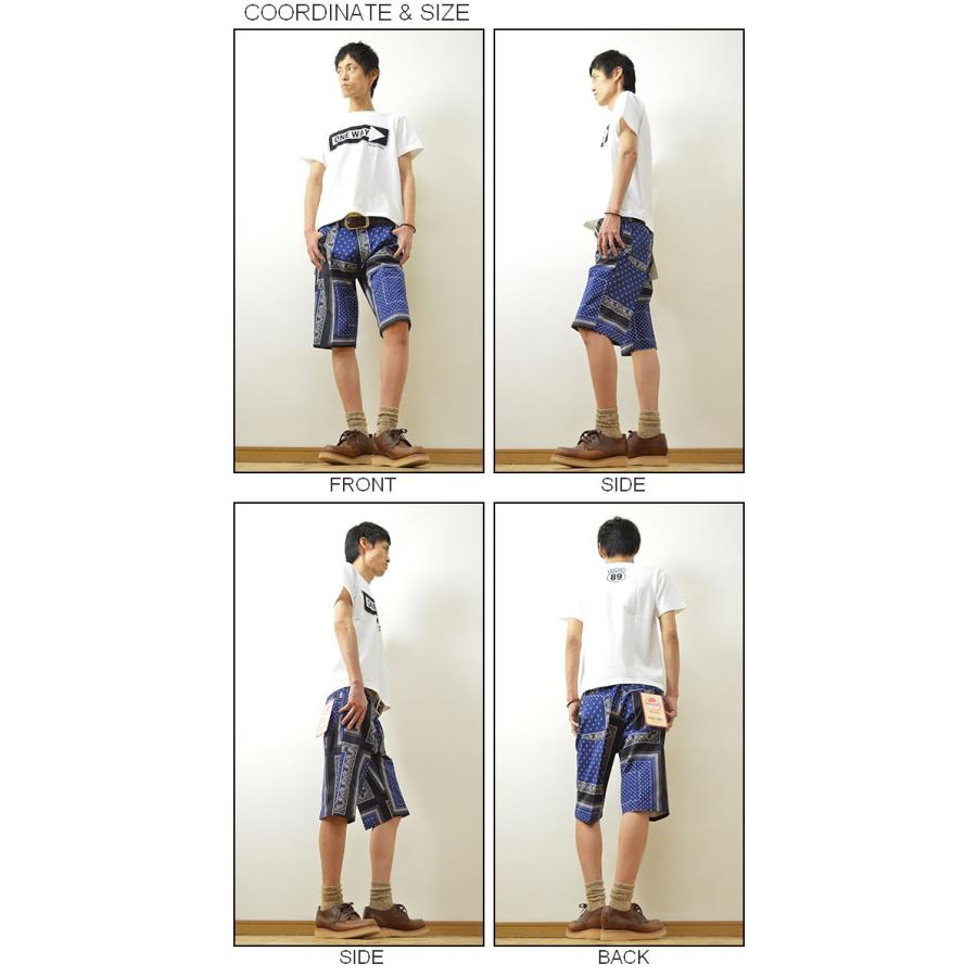 RED KAP（レッドキャップ） Regular Jeans Cut Shorts ショートパンツ メンズ 柄ショーツ ワークパンツ ハーフ チノパンツ イカリ カモフラ 迷彩 バンダナ PS51J | RED KAP | 01