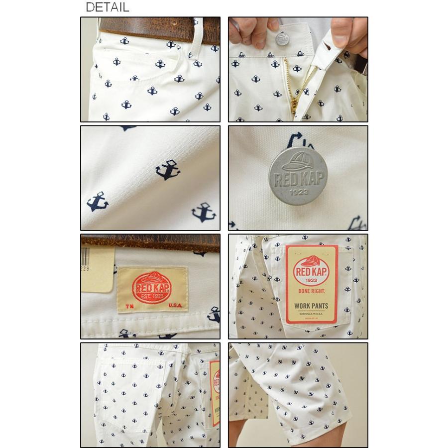 RED KAP（レッドキャップ） Regular Jeans Cut Shorts ショートパンツ メンズ 柄ショーツ ワークパンツ ハーフ チノパンツ イカリ カモフラ 迷彩 バンダナ PS51J | RED KAP | 02