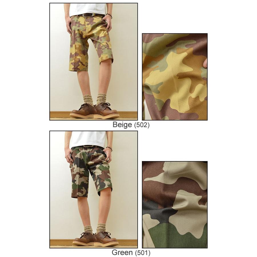 RED KAP（レッドキャップ） Regular Jeans Cut Shorts ショートパンツ メンズ 柄ショーツ ワークパンツ ハーフ チノパンツ イカリ カモフラ 迷彩 バンダナ PS51J | RED KAP | 04