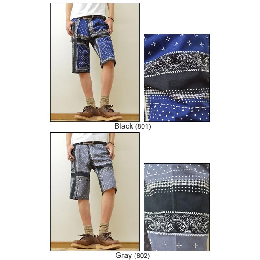 RED KAP（レッドキャップ） Regular Jeans Cut Shorts ショートパンツ メンズ 柄ショーツ ワークパンツ ハーフ チノパンツ イカリ カモフラ 迷彩 バンダナ PS51J | RED KAP | 05