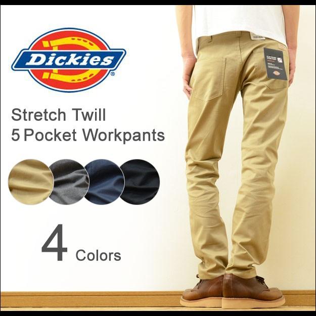 Dickies（ディッキーズ） ストレッチツイル 5ポケット テーパード