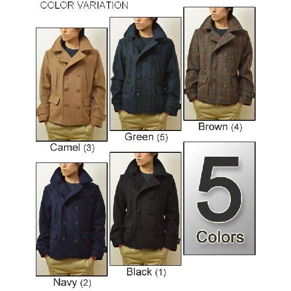 CORISCO（コリスコ） メルトンウール素材 ショート丈 ピーコート タイトシルエット ショートＰコート Pea Coat NAVY ネイビー 海軍 ミリタリージャケット 110204 | CORISCO | 02