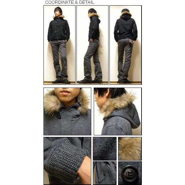 SLICK（スリック） TCクロス裏毛素材 リアルファー付き N-2B