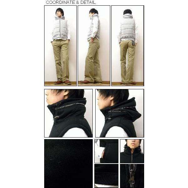 Beno（ビーノ） ボリュームネック ダウンベスト フード収納 スタンド