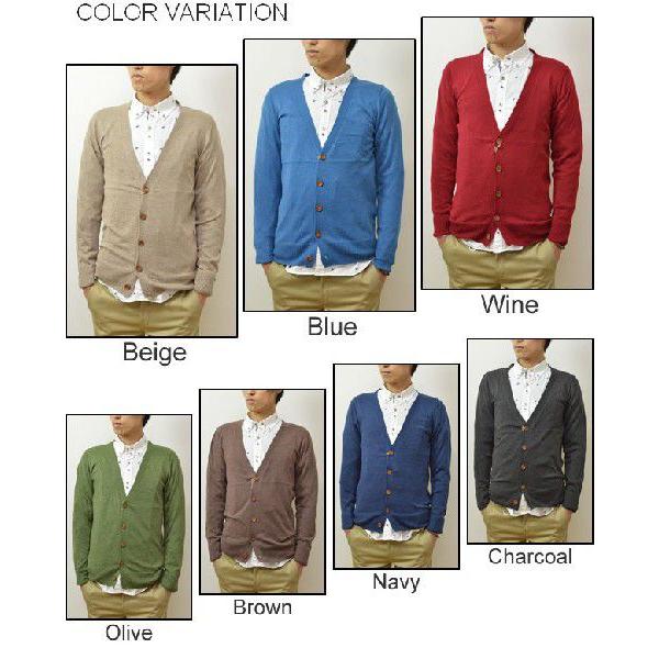 Revo.（レヴォ） ウッドボタン コットンニット カーディガン 綿カーデ コットンカーデ シンプル 無地 キレイめカーデ 5つボタン レボ TH-1426 |  | 02