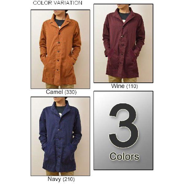 Slick（スリック） 製品染め コットン素材 ショップコート コーデュロイアクセント カジュアルコート 丈長ジャケット ライトアウター 薄手コート 5162441 | SLICK | 02