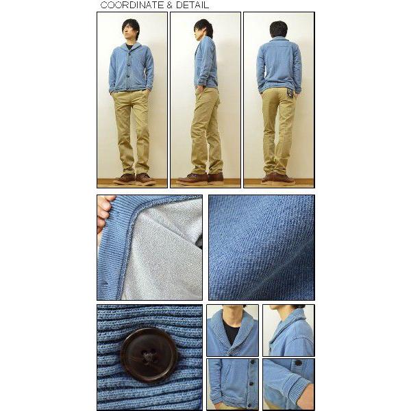 Beno（ビーノ） インディゴ染め ショールカラー ジャケット 裏毛生地