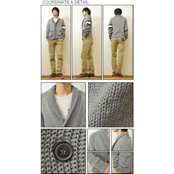 Revo.（レヴォ） 腕章デザイン ショールカラー カーディガン メンズ コットン カーディガン 綿100% revo レボ TH-1594 |  | 01