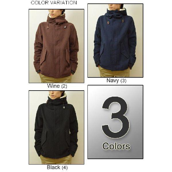 KRIFF MAYER（クリフメイヤー） フード裏ボア仕様 メルトン モッズコート 裏中綿キルティング ジャケット スタンドネックブルゾン ウールメルトン 1333910 | KRIFF MAYER | 02