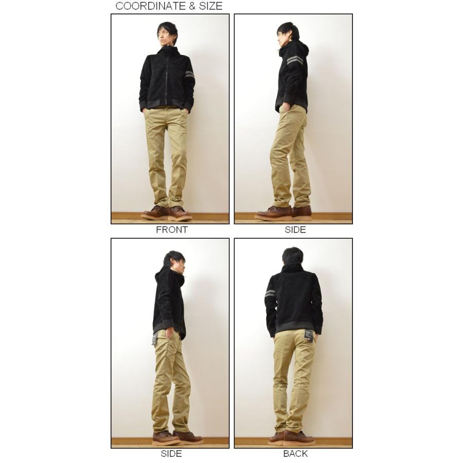 Revo.（レヴォ） フェイク スウェード フード ジップジャケット メンズ ブルゾン ジャケット アウター パーカー スエードレザー 袖ライン 腕章 レボ TH-1846 | Revo. | 01