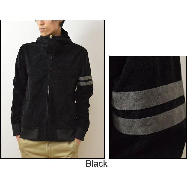 Revo.（レヴォ） フェイク スウェード フード ジップジャケット メンズ ブルゾン ジャケット アウター パーカー スエードレザー 袖ライン 腕章 レボ TH-1846 | Revo. | 04