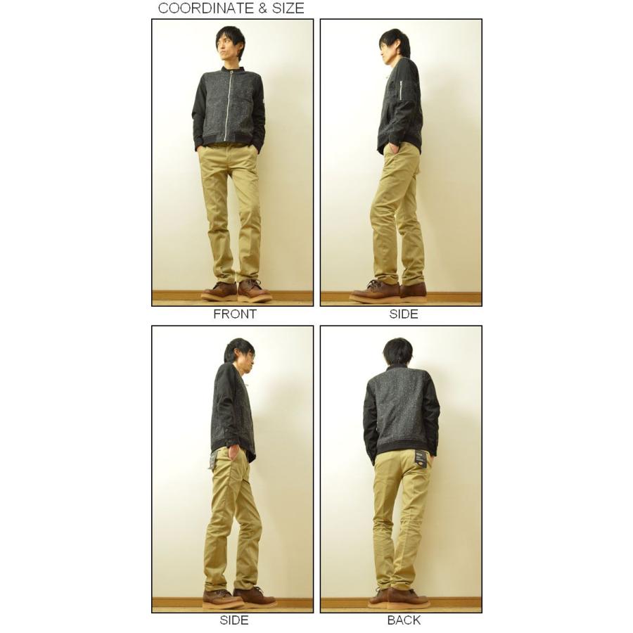 Revo.（レヴォ） ウールネップ MA-1 ジャケット メンズ ブルゾン タイト 細身 ミリタリー ライトアウター レボ TH-1839 | Revo. | 01