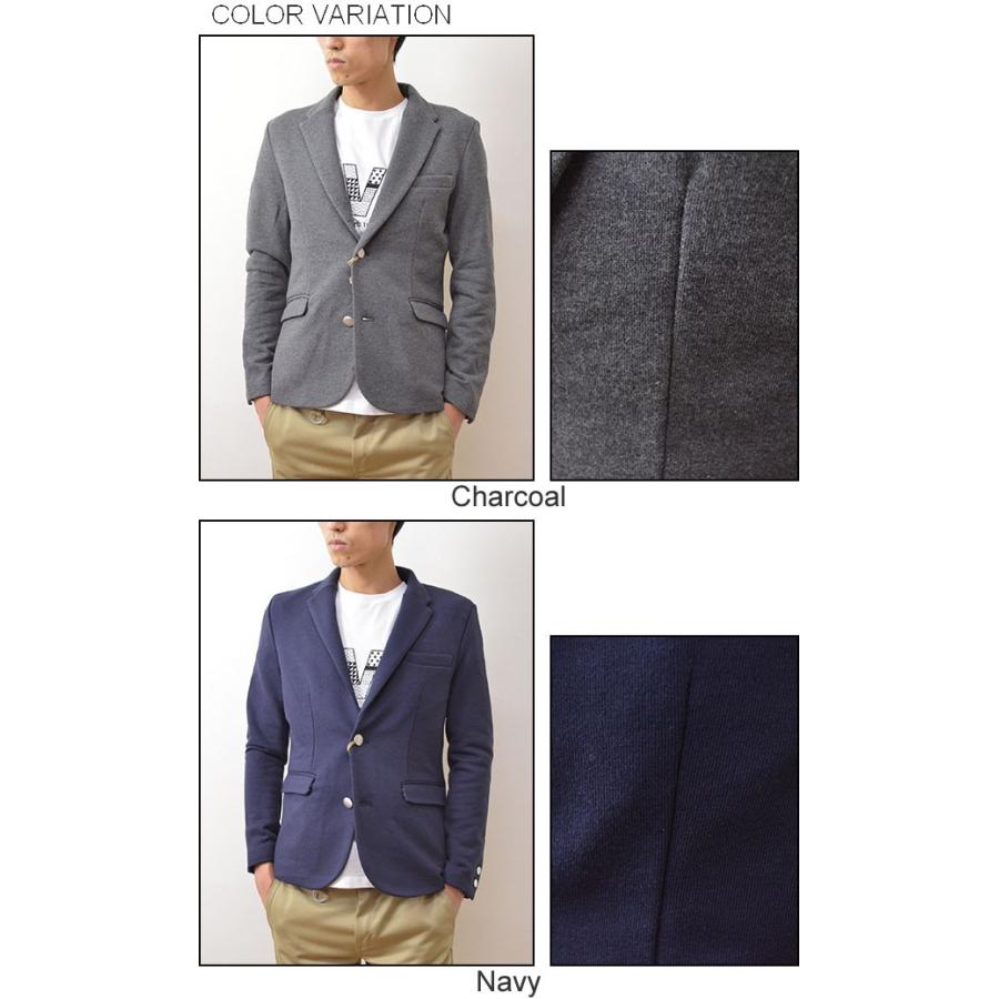 Revo.（レヴォ） 裏毛スウェット テーラードジャケット メンズ スエット ２つボタン キレイめ カジュアル 2B ビジカジ レボ TH-1983 | Revo. | 03