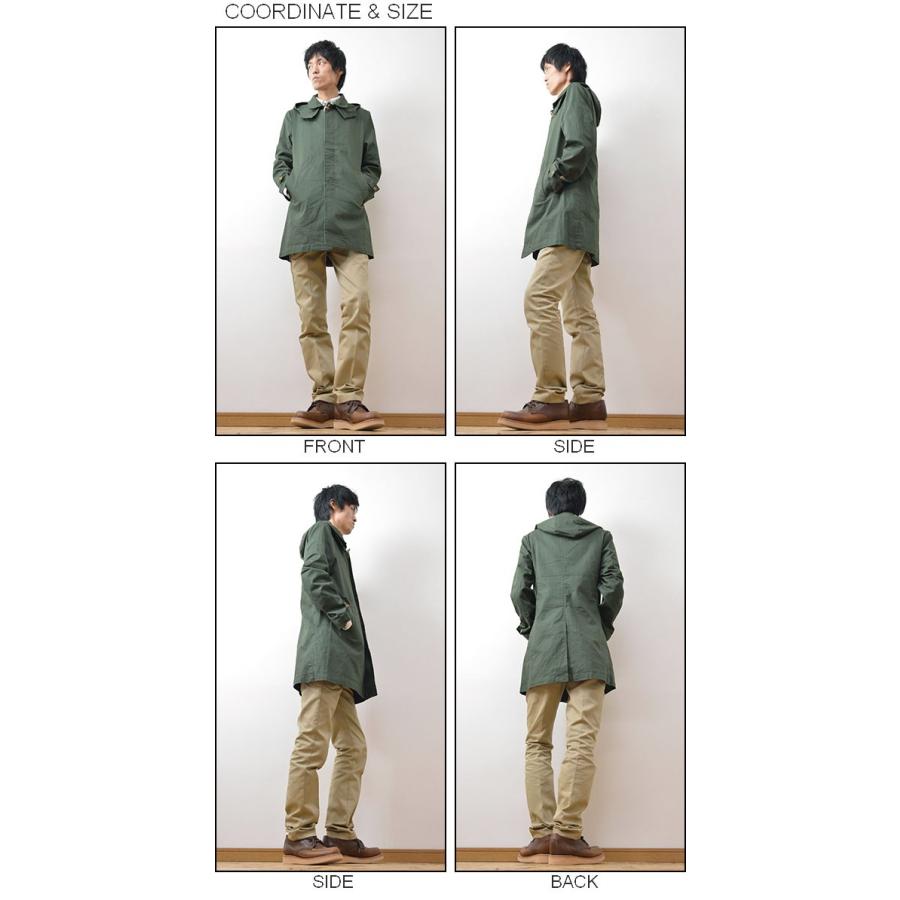 Revo.（レヴォ） ストレッチツイル ステンカラーコート メンズ スプリング フード着脱 ベーシック シンプル スリム タイト 秋 春 ライトアウターレボ TH-1892 | Revo. | 01