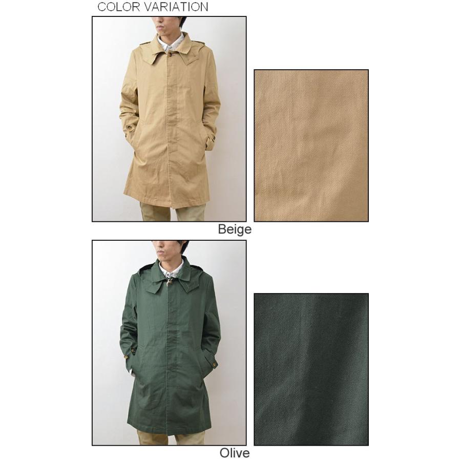 Revo.（レヴォ） ストレッチツイル ステンカラーコート メンズ スプリング フード着脱 ベーシック シンプル スリム タイト 秋 春 ライトアウターレボ TH-1892 | Revo. | 03