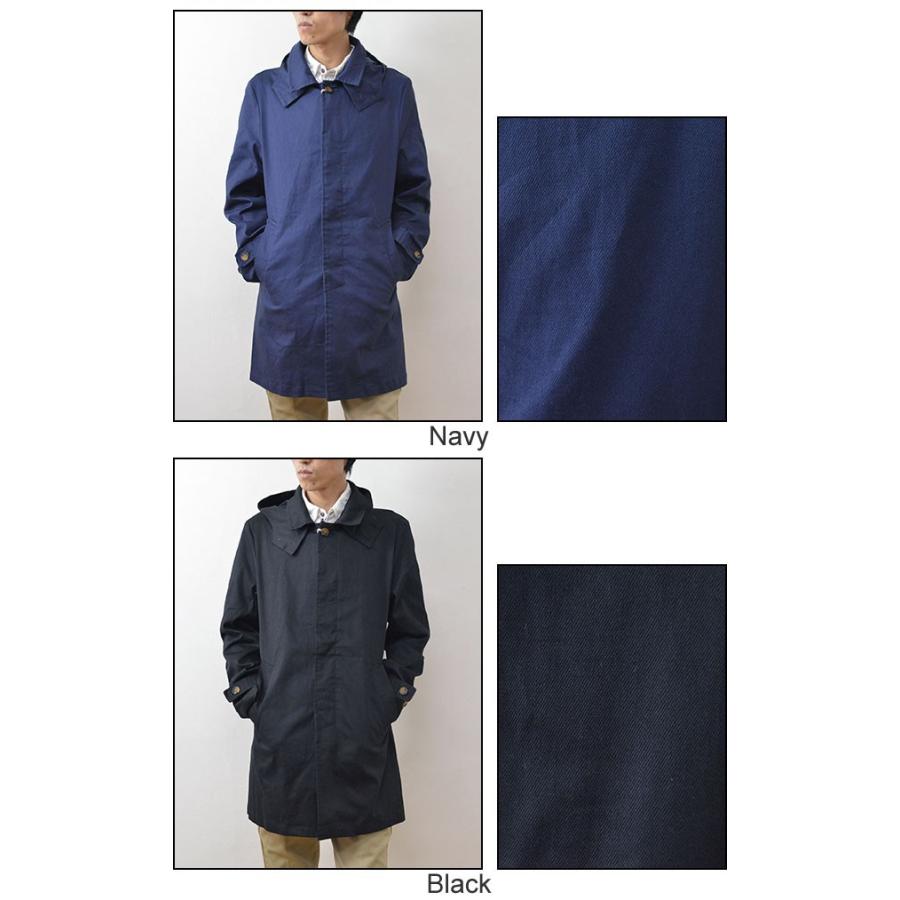 Revo.（レヴォ） ストレッチツイル ステンカラーコート メンズ スプリング フード着脱 ベーシック シンプル スリム タイト 秋 春 ライトアウターレボ TH-1892 | Revo. | 04