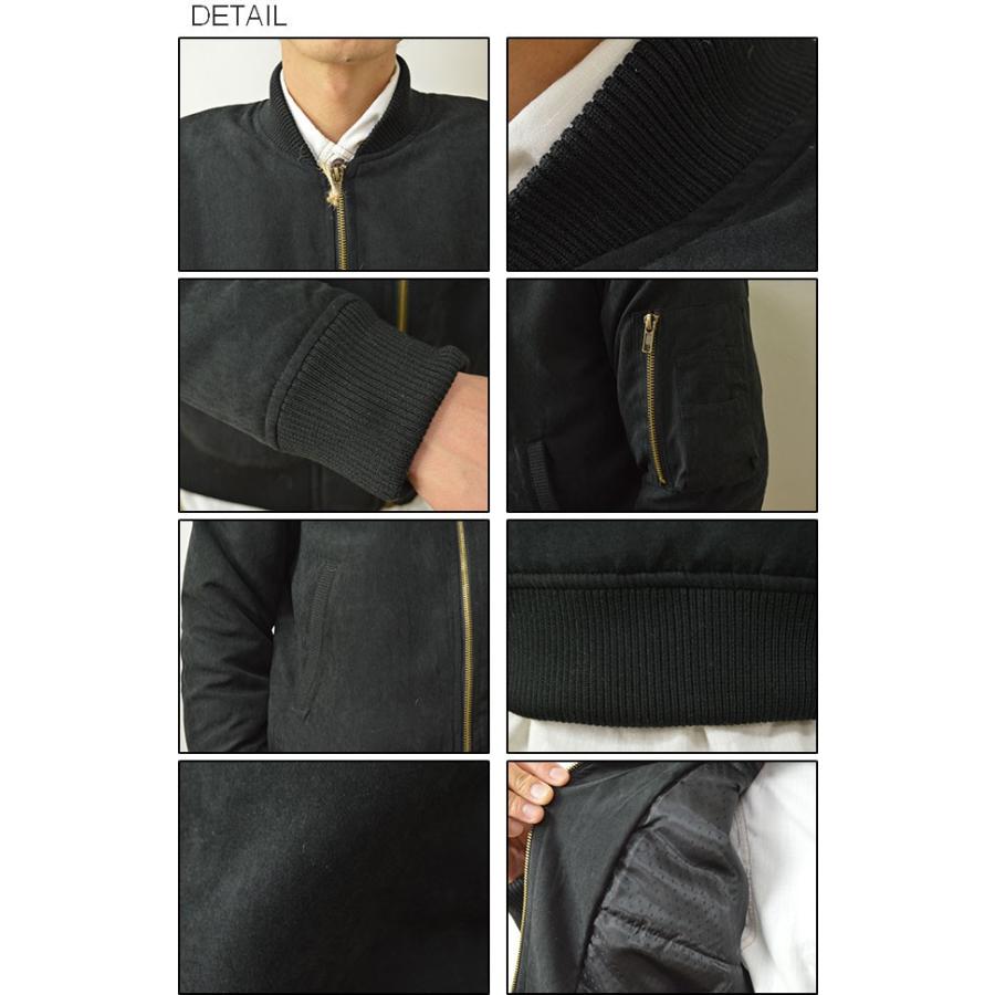 Revo.（レヴォ） ピーチ起毛 MA-1 フライトジャケット メンズ MA1 ブルゾン ミリタリー アウター タイト 細身 中綿 空軍 レボ TH-2035 | Revo. | 02