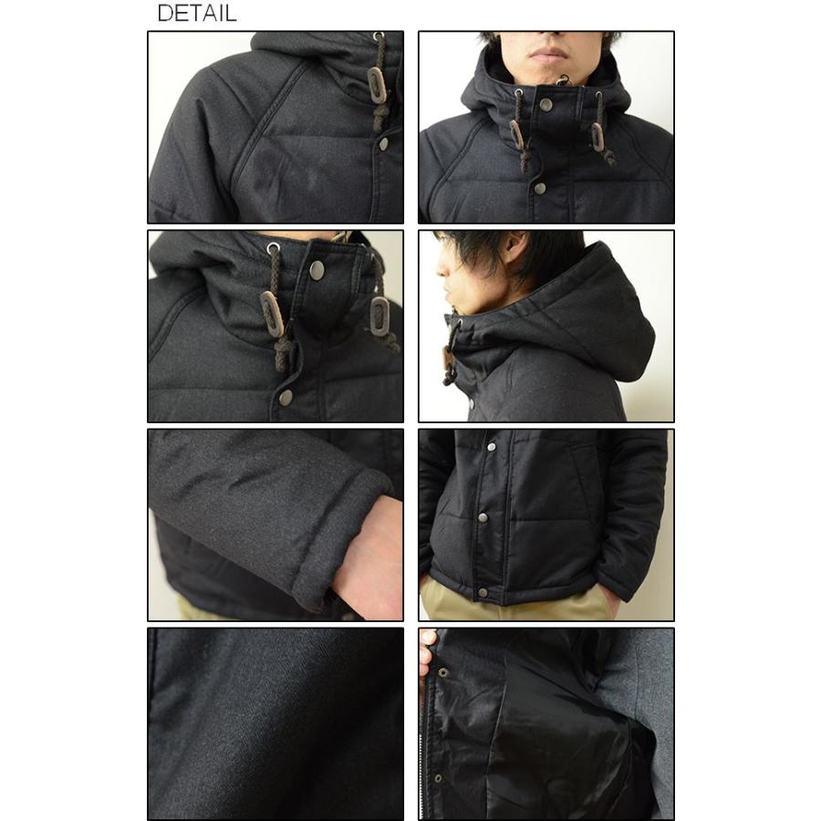 Revo.（レヴォ） へリンボーン 起毛 中綿 ダウンジャケット メンズ フード 無地 プレーン 秋冬アウター スリム タイト 細身 シンプル キルティング レボ TH-2055 | Revo. | 02