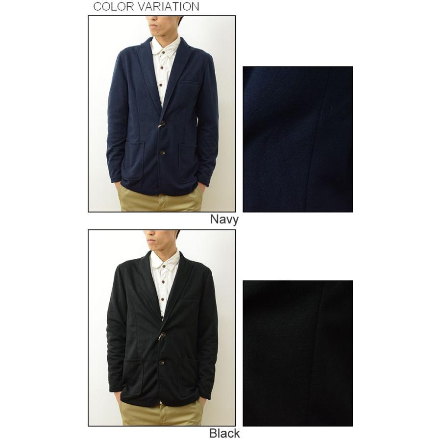 Revo. レヴォ ポンチ 素材 2B テーラード ジャケット メンズ 2つ ボタン スリム タイト 細身 カジュアル スーツ 背広 アメカジ モード シンプル レボ TH-2188 | Revo. | 03