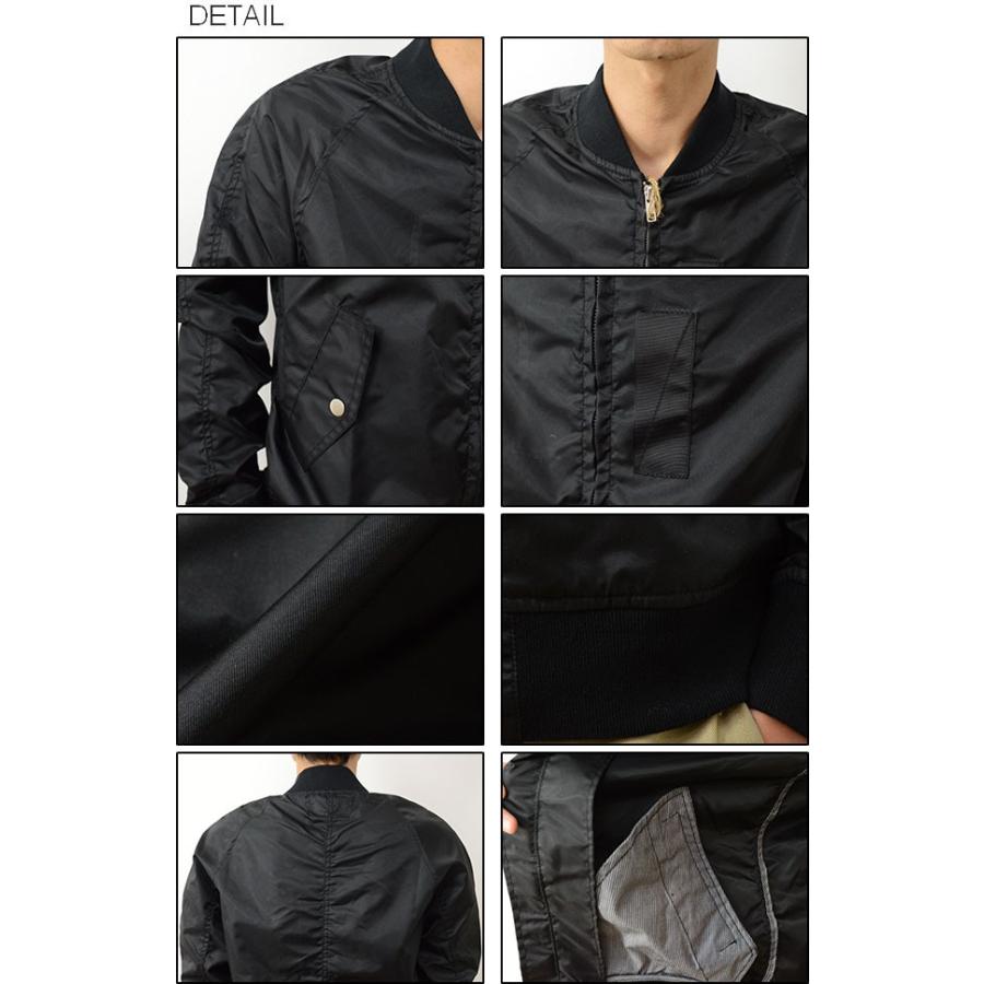 Revo. レヴォ ヘビー ナイロン MA-1 タイプ ジャケット メンズ ミリタリー アウター ボンバー ブルゾン スリム タイト 細身 ＭＡ１ アメカジ レボ TH-2066 | Revo. | 02