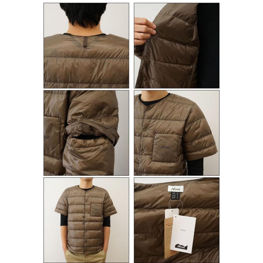 NANGA ナンガ INNER DOWN CARDIGAN DETACHABLE SLEEVE インナー NANGA ナンガ INNER DOWN CARDIGAN DETACHABLE SLEEVE インナー