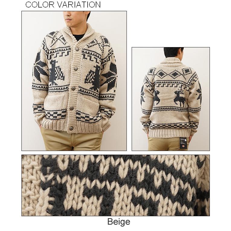 HOUSTON（ヒューストン） カウチン セーター カーディガン メンズ