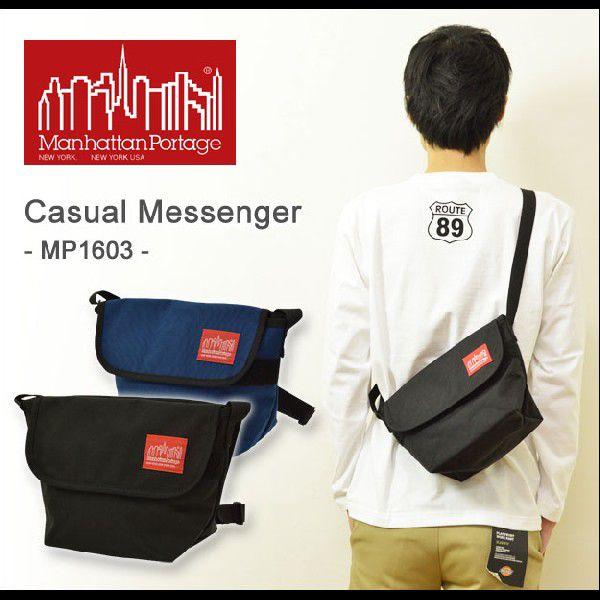 Manhattan Portage（マンハッタンポーテージ） Casual Messenger カジュアルメッセンジャー ショルダー メッセンジャーバッグ 正規品 メンズ レディース MP1603｜robinjeansbug