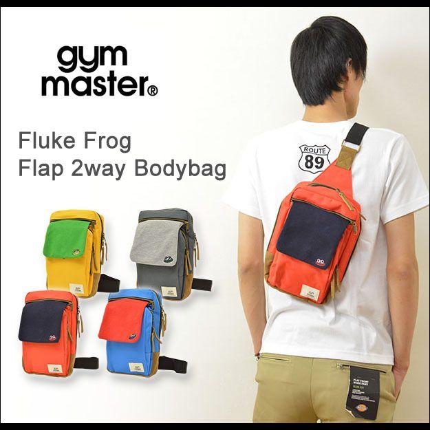 gym master（ジムマスター） フラップ 2way ボディバッグ メンズ レディース ショルダー メッセンジャー カエル刺繍 Fluke Frog ユニセックス G149319 | gym master