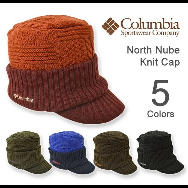 Columbia（コロンビア） ノースヌーベ ニットキャップ North Nube Knit Cap つば付き ニット帽 メンズ レディース 帽子 アウトドア スノボー スキー 小物 PU5004｜robinjeansbug