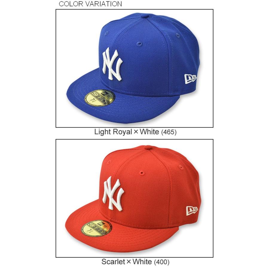 NEW ERA（ニューエラ） 59FIFTY ニューヨークヤンキース BBキャップ ベースボール ウール メンズ レディース 帽子 定番 アメリカ アメカジ ストリート NY 11121｜robinjeansbug｜04