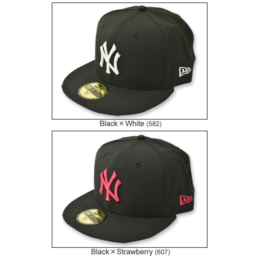 NEW ERA（ニューエラ） 59FIFTY ニューヨークヤンキース BBキャップ ベースボール ウール メンズ レディース 帽子 定番 アメリカ アメカジ ストリート NY 11121｜robinjeansbug｜05
