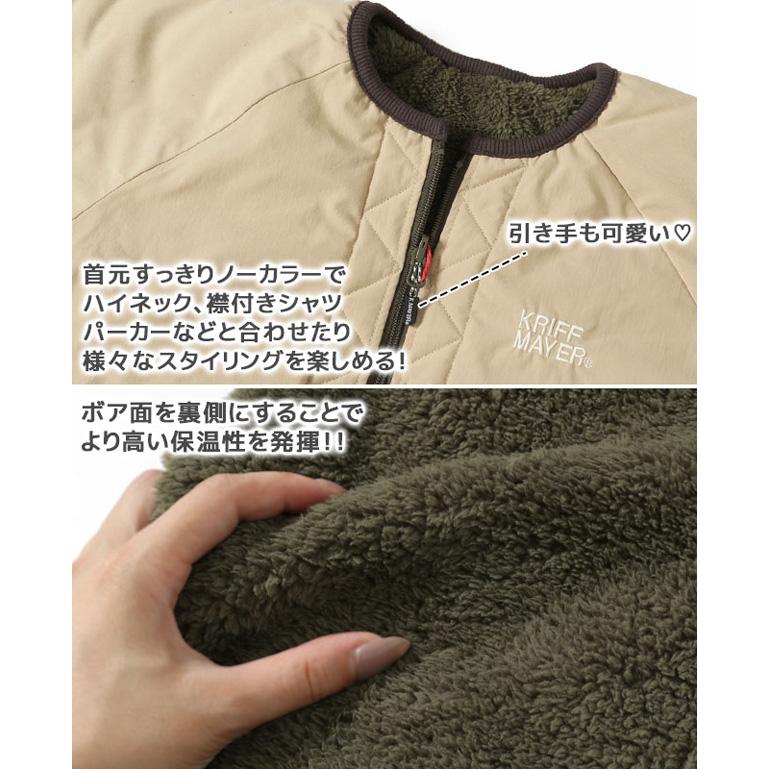 KRIFF MAYER クリフメイヤー ジャケット レディース ひっくり ノーカラー アウター フリース オーバーサイズ ビッグシルエット モコモコ ふわふわ 2213504L | KRIFF MAYER | 11