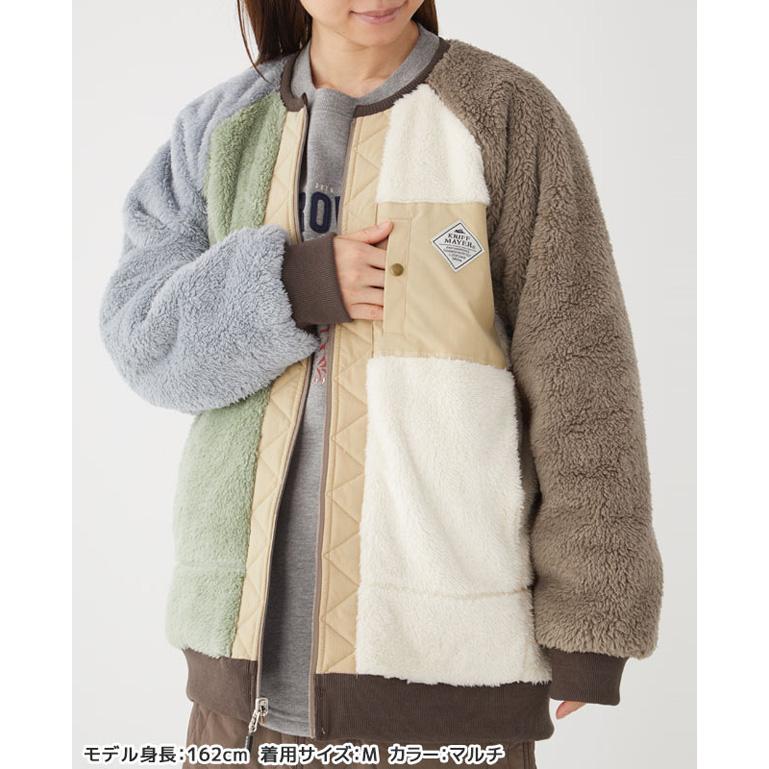 KRIFF MAYER クリフメイヤー ジャケット レディース ひっくり ノーカラー アウター フリース オーバーサイズ ビッグシルエット モコモコ ふわふわ 2213504L | KRIFF MAYER | 03