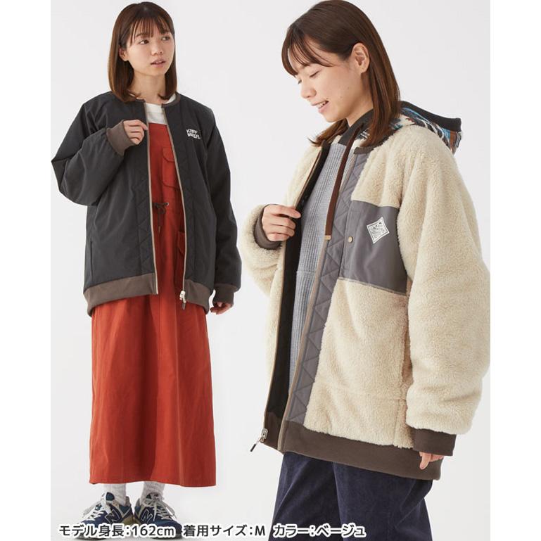 KRIFF MAYER クリフメイヤー ジャケット レディース ひっくり ノーカラー アウター フリース オーバーサイズ ビッグシルエット モコモコ ふわふわ 2213504L | KRIFF MAYER | 05