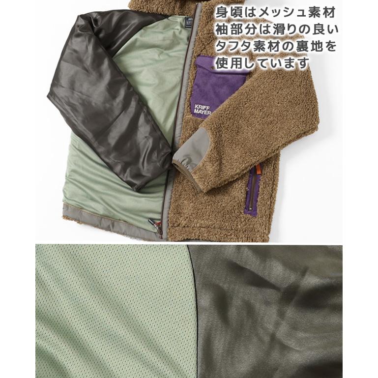 KRIFF MAYER クリフメイヤー シャギー ボア フード ジャケット レディース フリース パーカー フーディ アウトドア キャンプ ふわふわ モコモコ 秋冬 2214403L | KRIFF MAYER | 12
